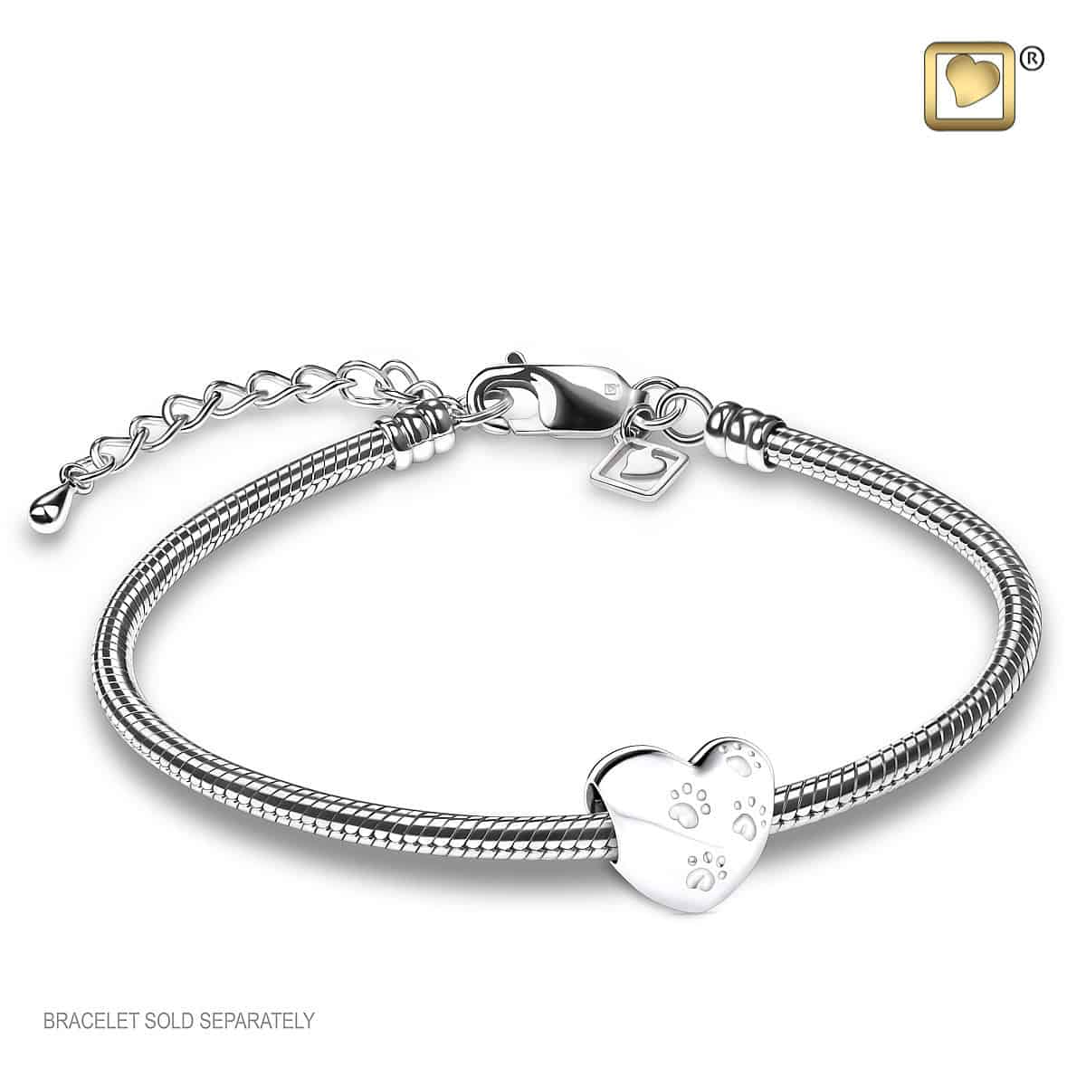 Ruannan 925 Sterling Silver Heart Dangle Charms For Bracelets Necklaces,  Mother and Daughter Engraving, Paw Prints On My Heart Split Charm Jewelry