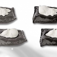 Dog or Cat Resting Pillow Ceramic Italian Urn