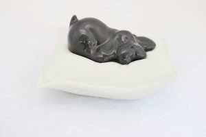 Dog Resting Pillow Ceramic Italian Urn