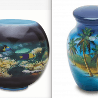 Hand Painted Urns