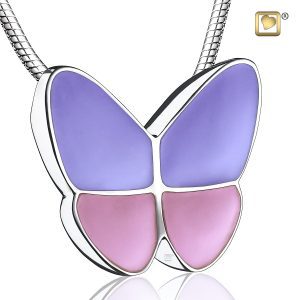 Butterfly Wings Pink Lavender Sterling Silver