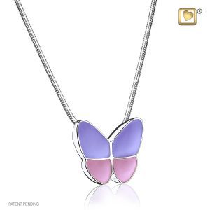Butterfly Wings Pink Lavender Sterling Silver