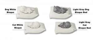 Dog / Cat Resting Pillow Ceramic Italian Urn