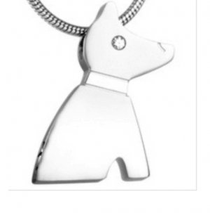 Stainless Steel Dog Cremation Pendant
