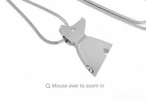 Stainless Steel Dog Cremation Pendant