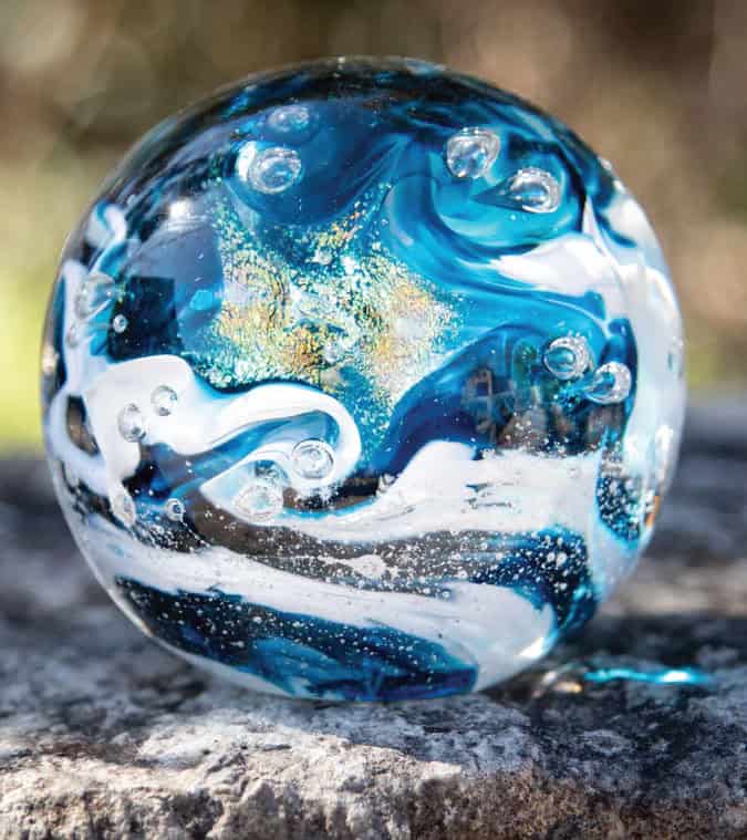 pet_urns_made_of_glass_natures_pet_loss-41 blue swirl pet creamation ash memorial glass orb