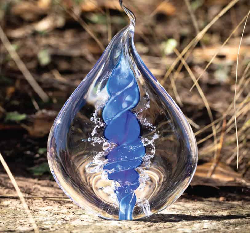 pet_urns_made_of_glass_natures_pet_loss-43 purple glass flame pet memorial urn