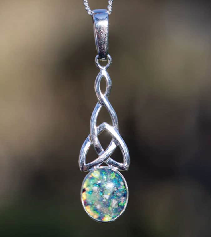 tear_drop_opal_pet_ash_memorial_pendant tear drop opal cremation ash pet memorial pendant